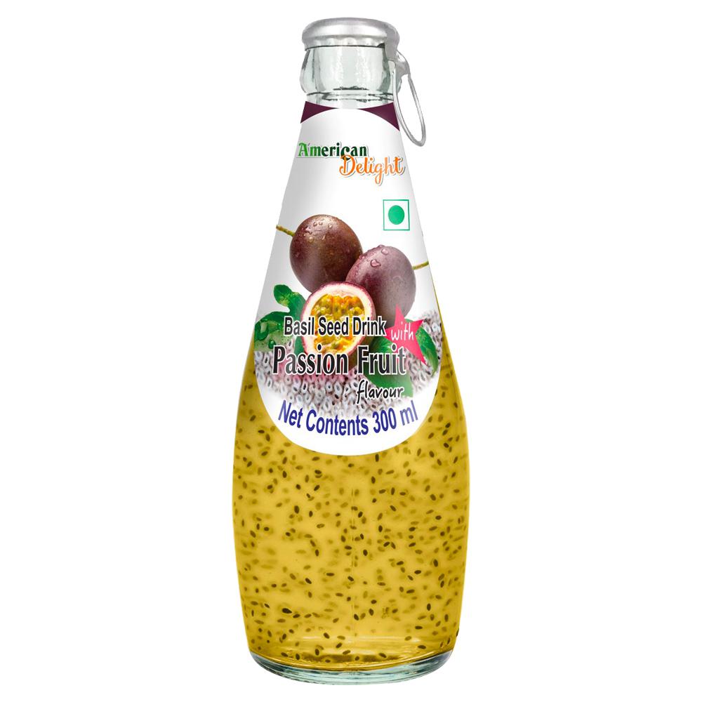 American Delight | AD Basil Seed Drink Passion Fruit 300 ml Bottle