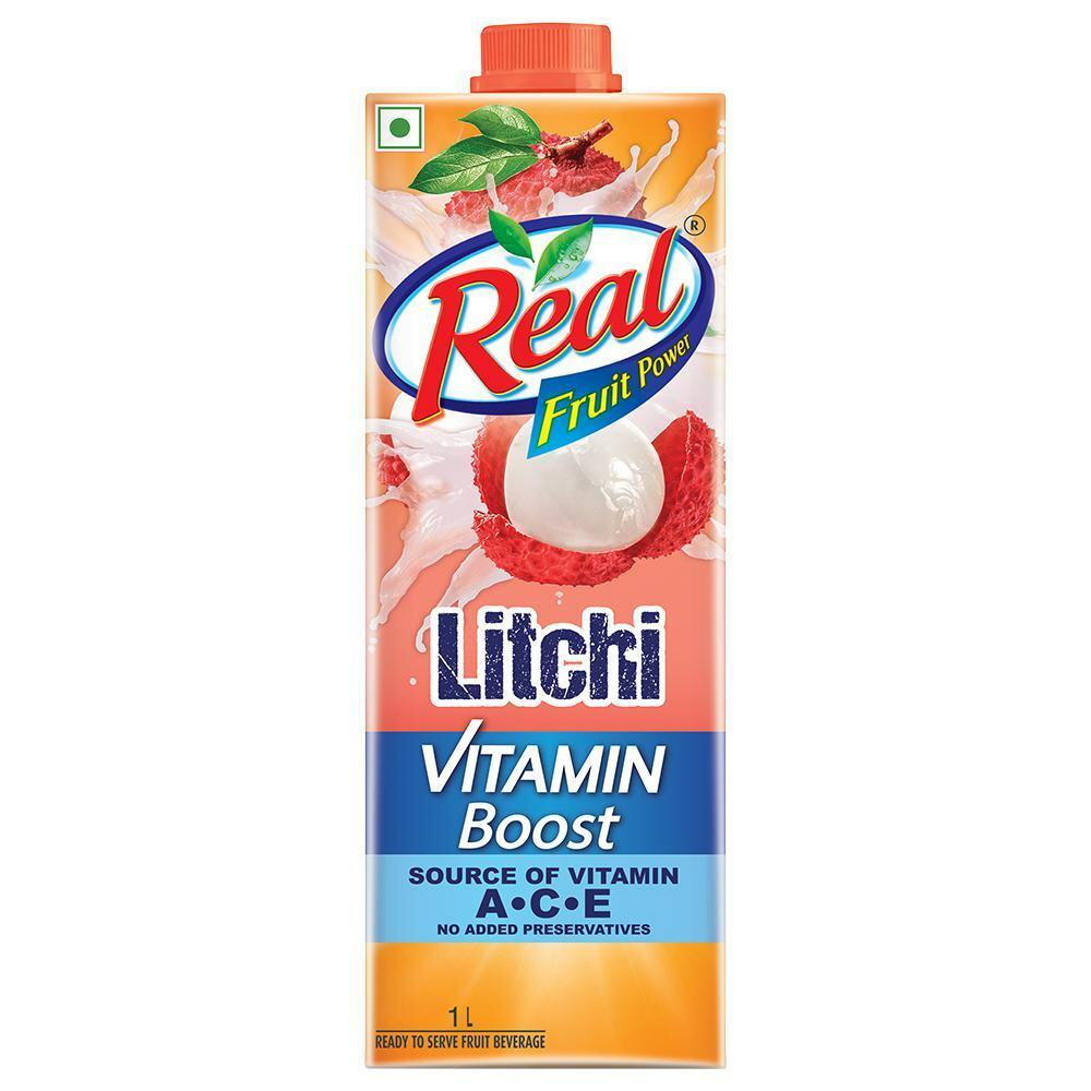 Real | Real Fruit Power Vitamin Boost Litchi Juice 1 L