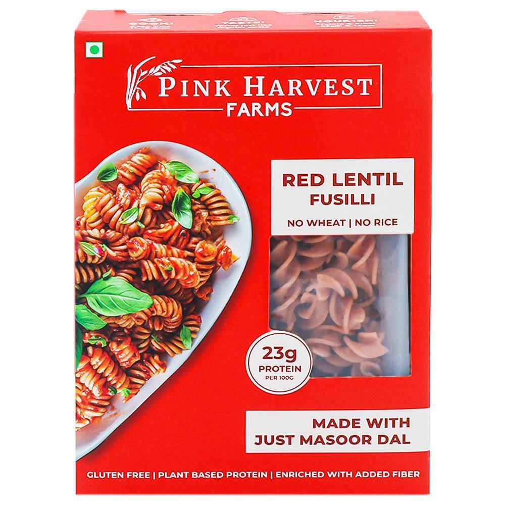 Pink Harvest Farms | Pin Harvest 100% Red Lentil Fusilli Pasta Gluten Free 200 g