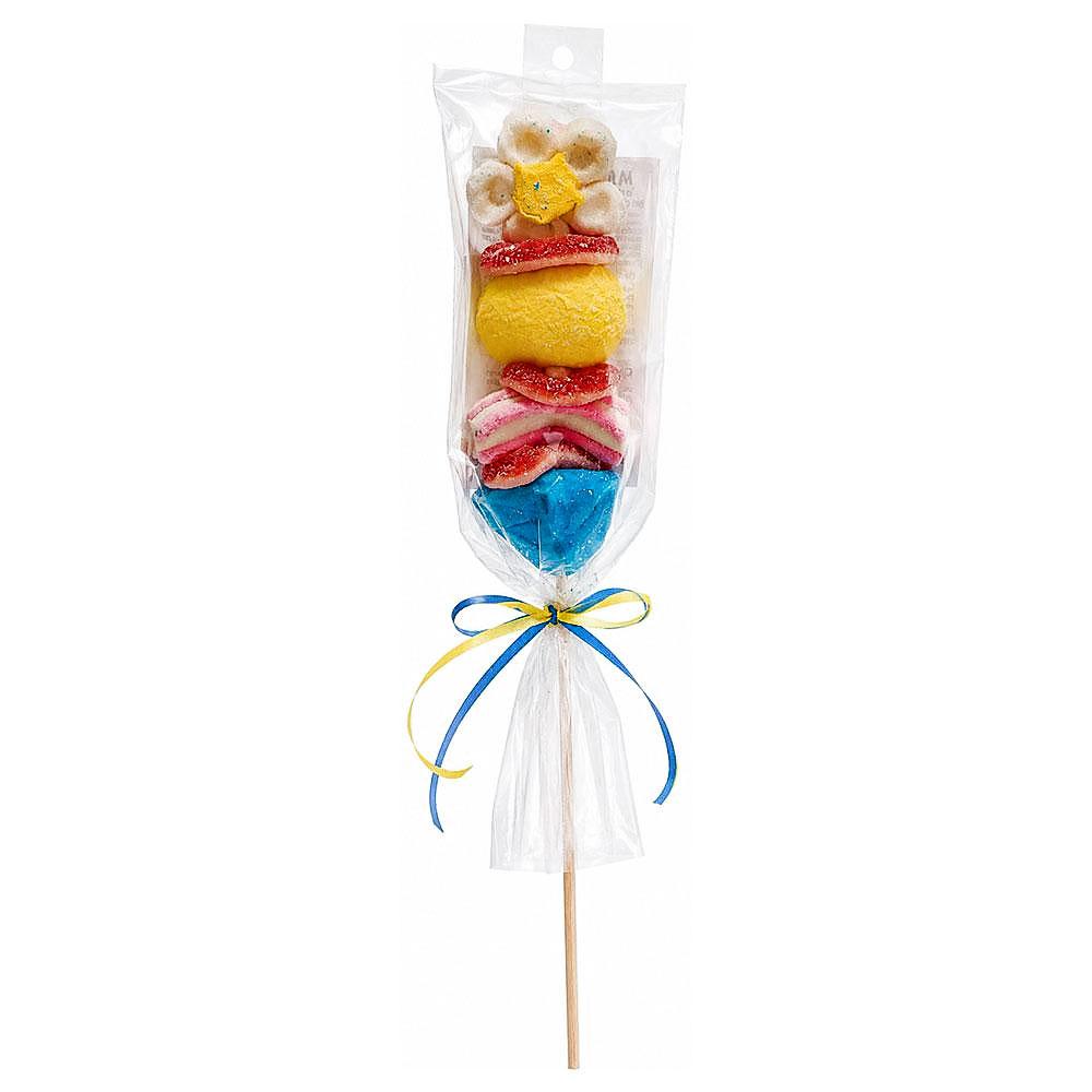 Malloz Pops | Malloz Pops Kebab Best Pink Marshmallow & Sweet Jellies Soft Candy 50 g