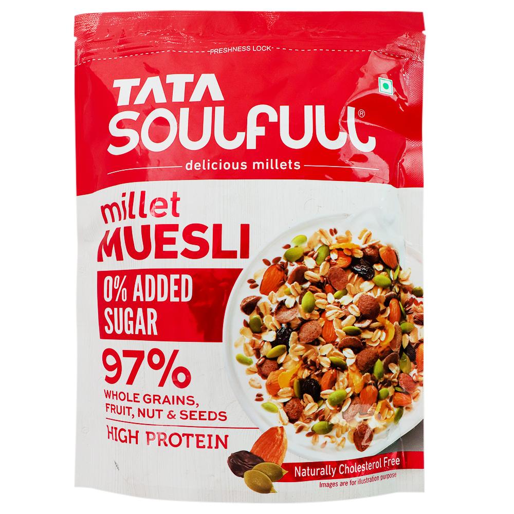 Soulfull | Tata Soulfull 0% Added Sugar Millet Muesli 500 g