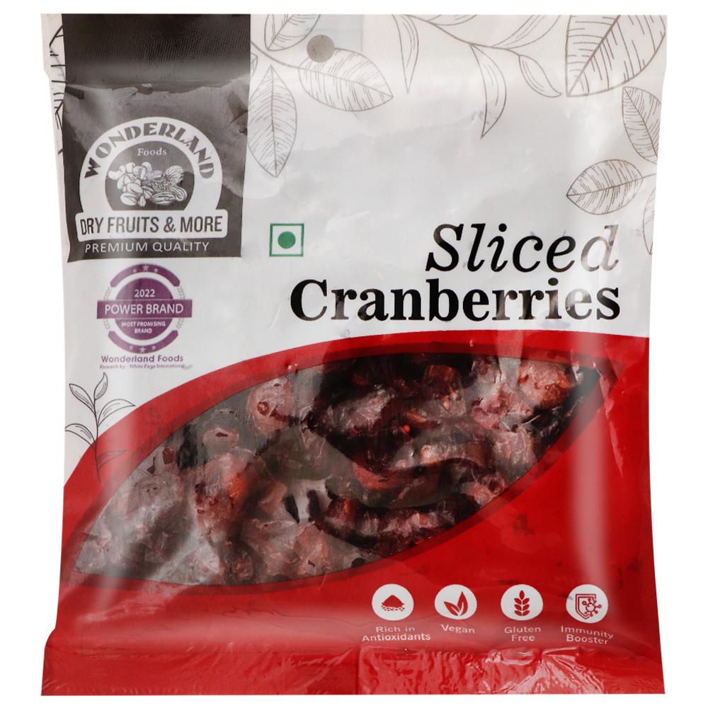 Wonderland Foods | Wonderland Foods Premium Sliced Cranberries 100 g