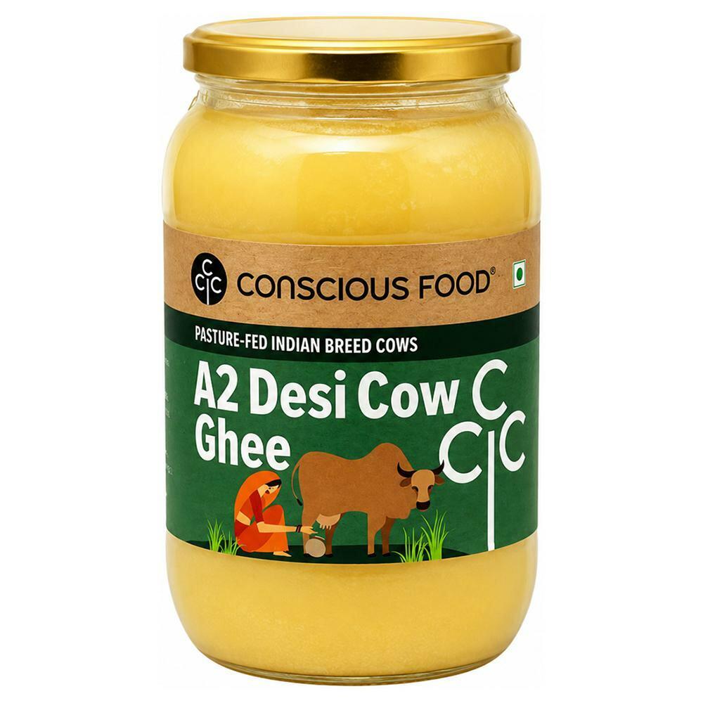 Conscious Food | Conscious Food A2 Desi Cow Ghee 1 L