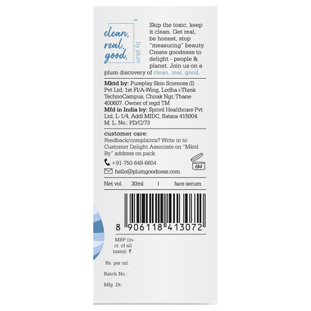 Plum Rice Water 10 % Niacinamide Face Serum 30 ml