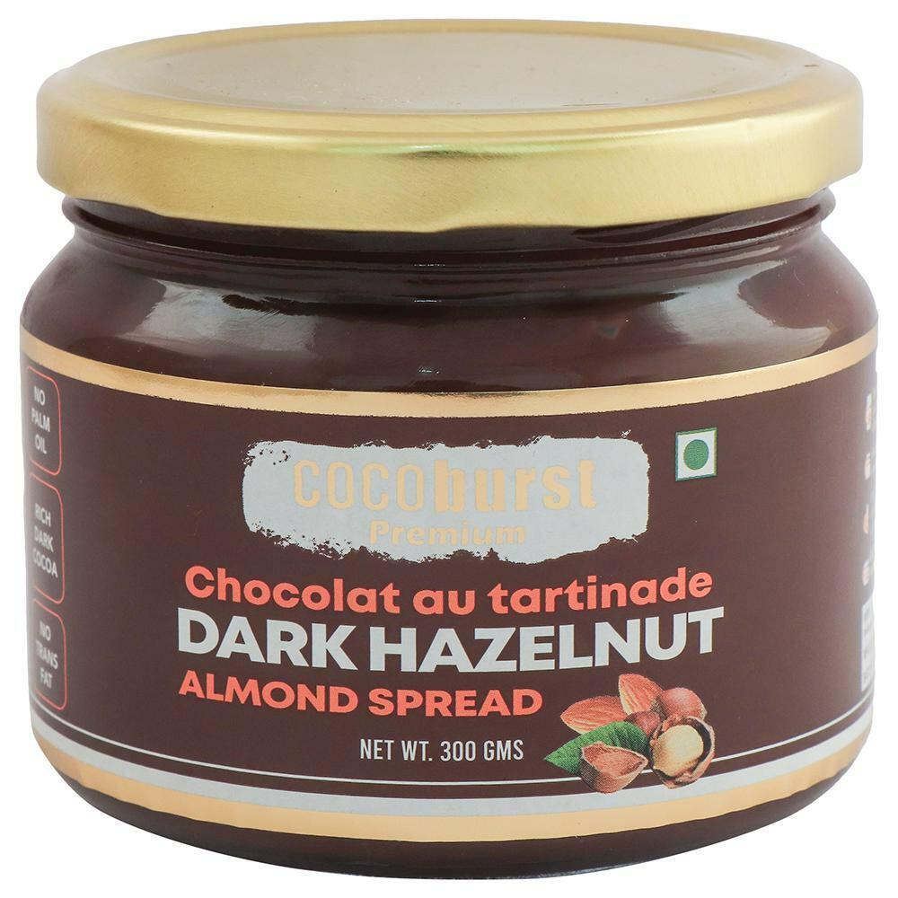 Cocoburst | Cocburst Premium Dark Hazelnut Almond Chocolate Spread 300 g
