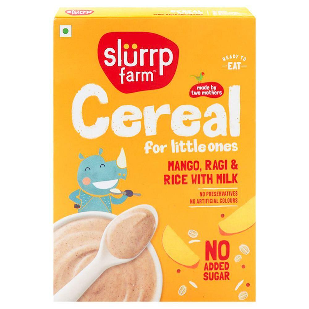 Slurrp Farm | Slurrp Farm Mango, Ragi & Rice With Milk Cereal 200 g