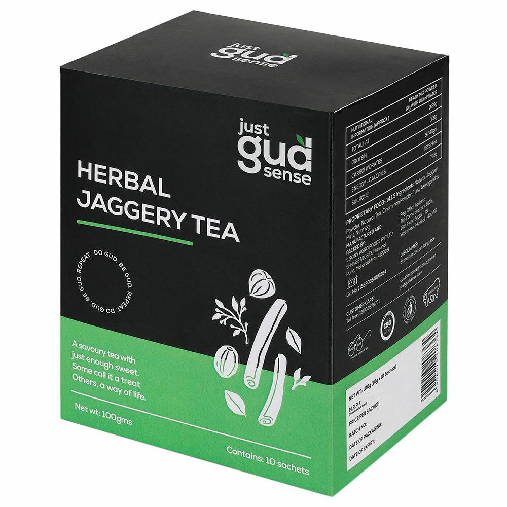 Just GUD Sense | Just Gud Sense Herbal Jaggery Tea 100 g