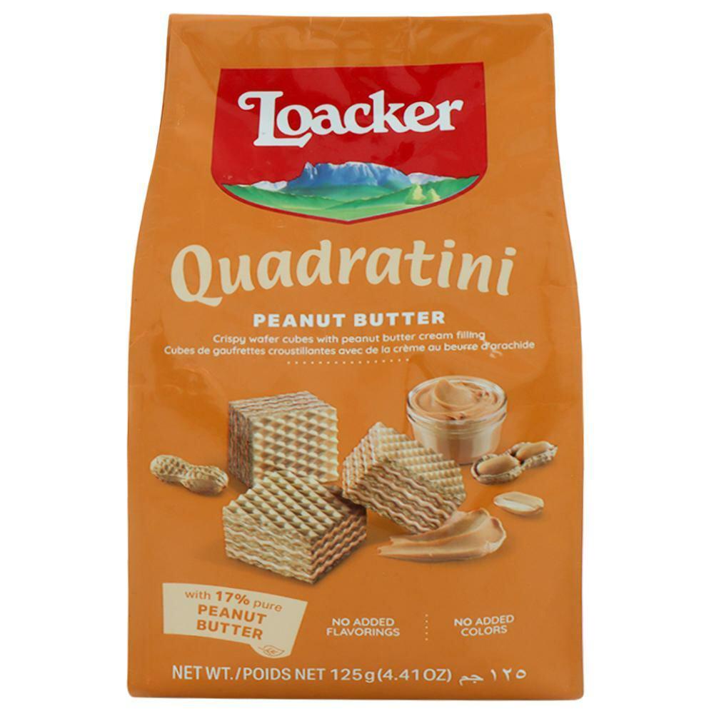 Loacker | Loacker Quadratini Peanut Butter Wafer 125 g