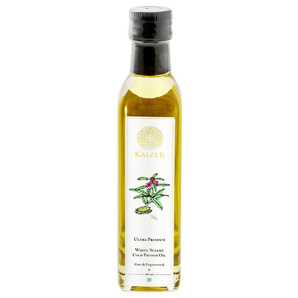 Kaizer Luxury Lifest | Kaizer Ultra Premium White Sesame Cold Pressed Oil 250 ml