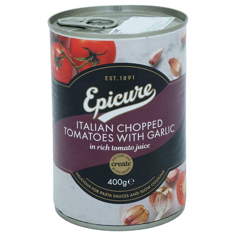 Epicure | Epicure Italian Chopped Tomotoes with Garlic 400 g