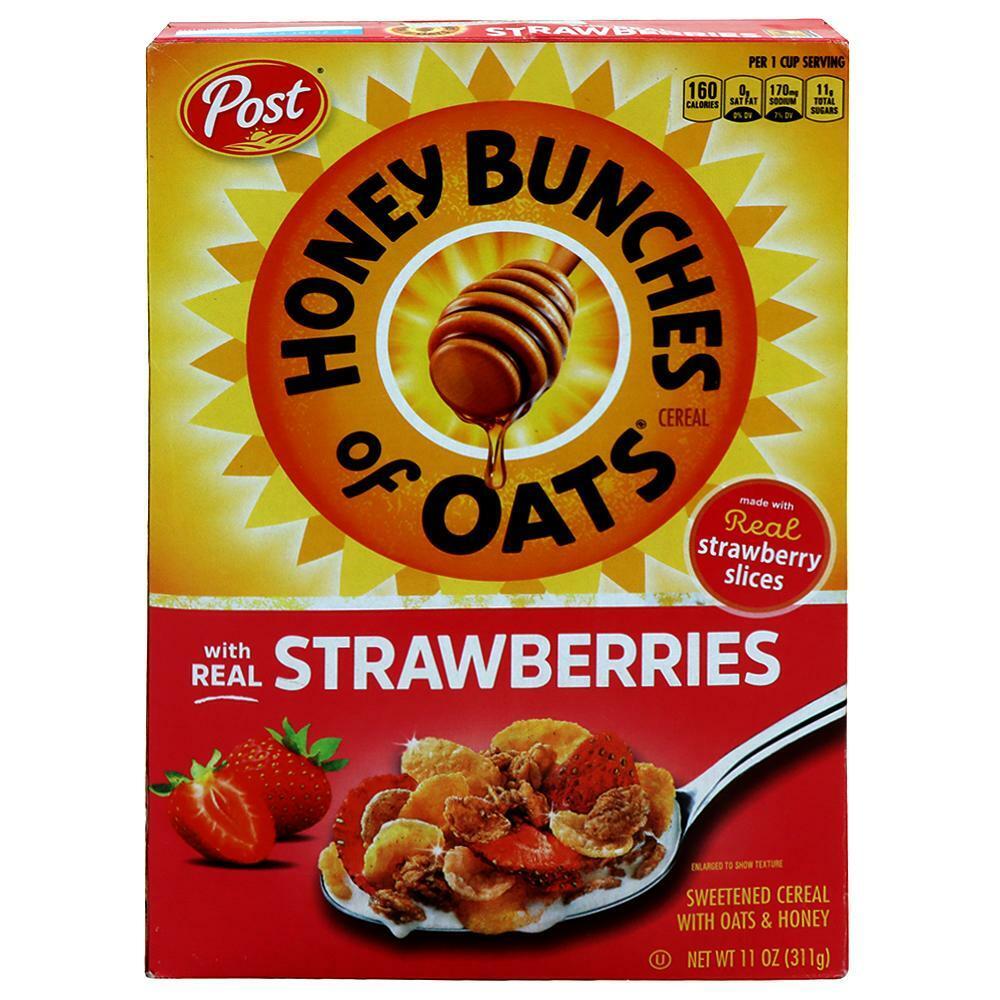 Post | Post Honey Bunches of Oats with Real Strawberries Cereal with Oats 311 g
