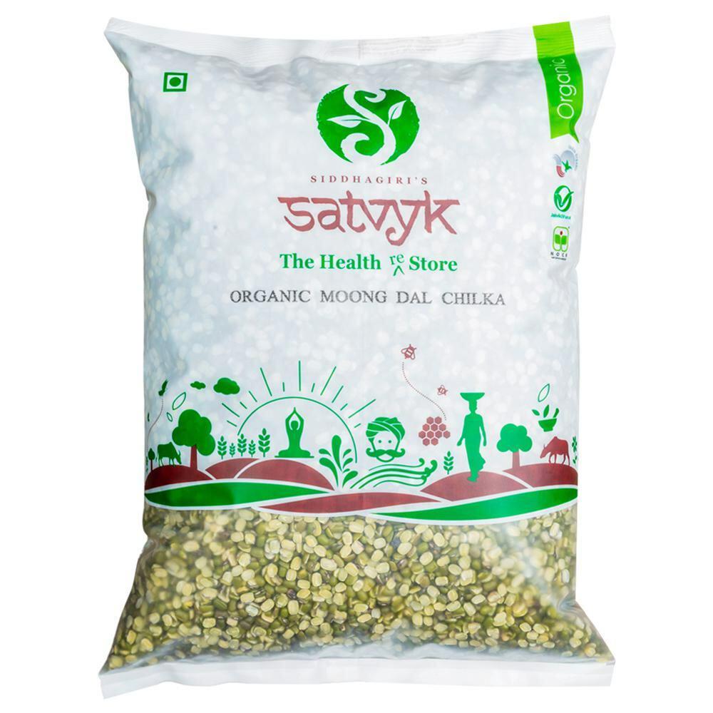 Satvyk | Satvyk Organic Moong Dal Chilka 500 g