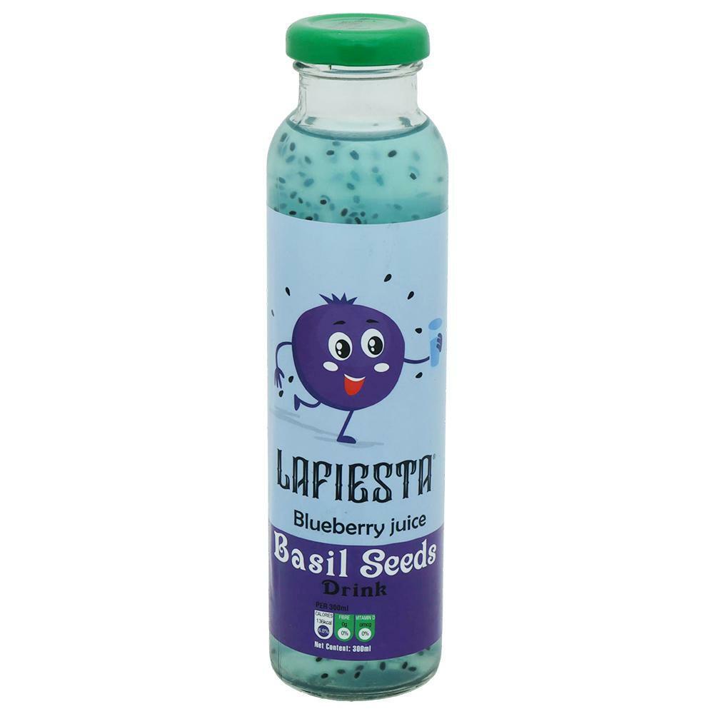 Lafiesta | Lafiesta Blueberry Juice Basil Seeds Drink 300 ml