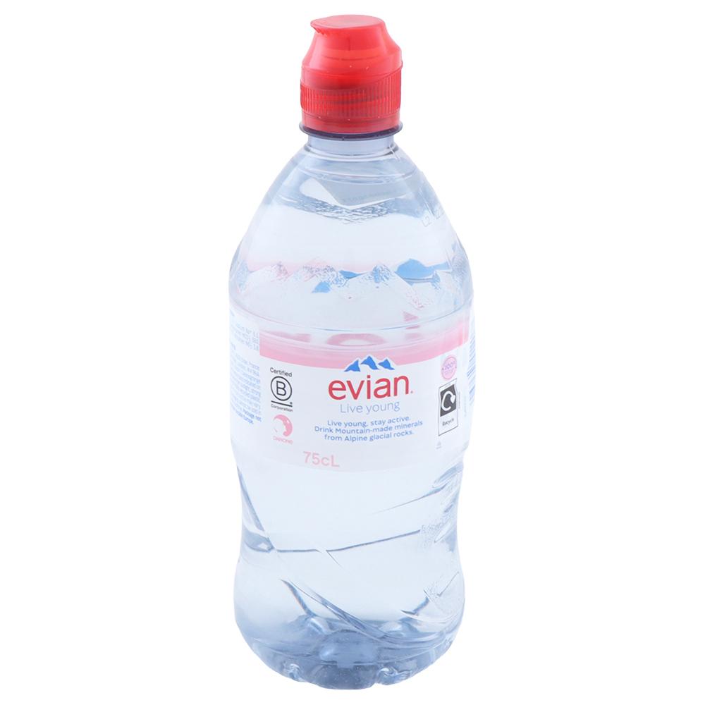 Evian | Evian Sports Cap Natural Mineral Water Drink 750 ml