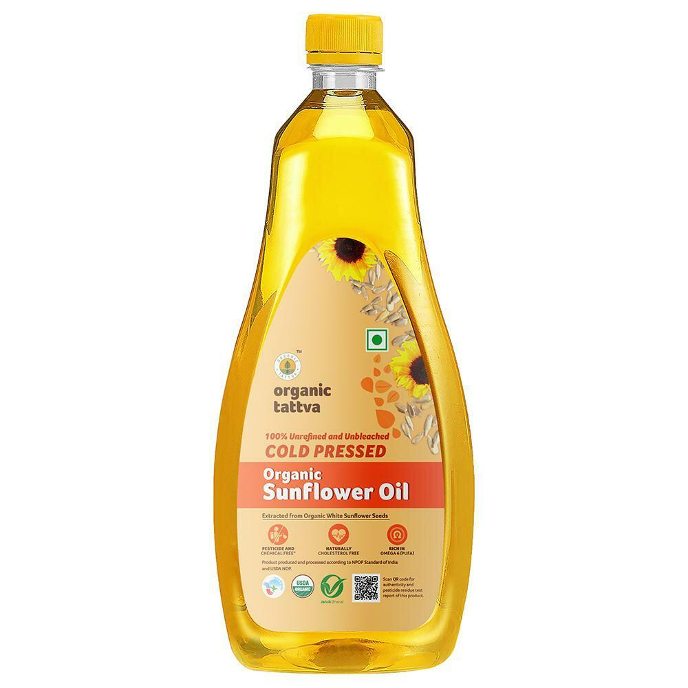 Organic Tattva | Organic Tattva Cold Pressed Sunflower Oil 1 L
