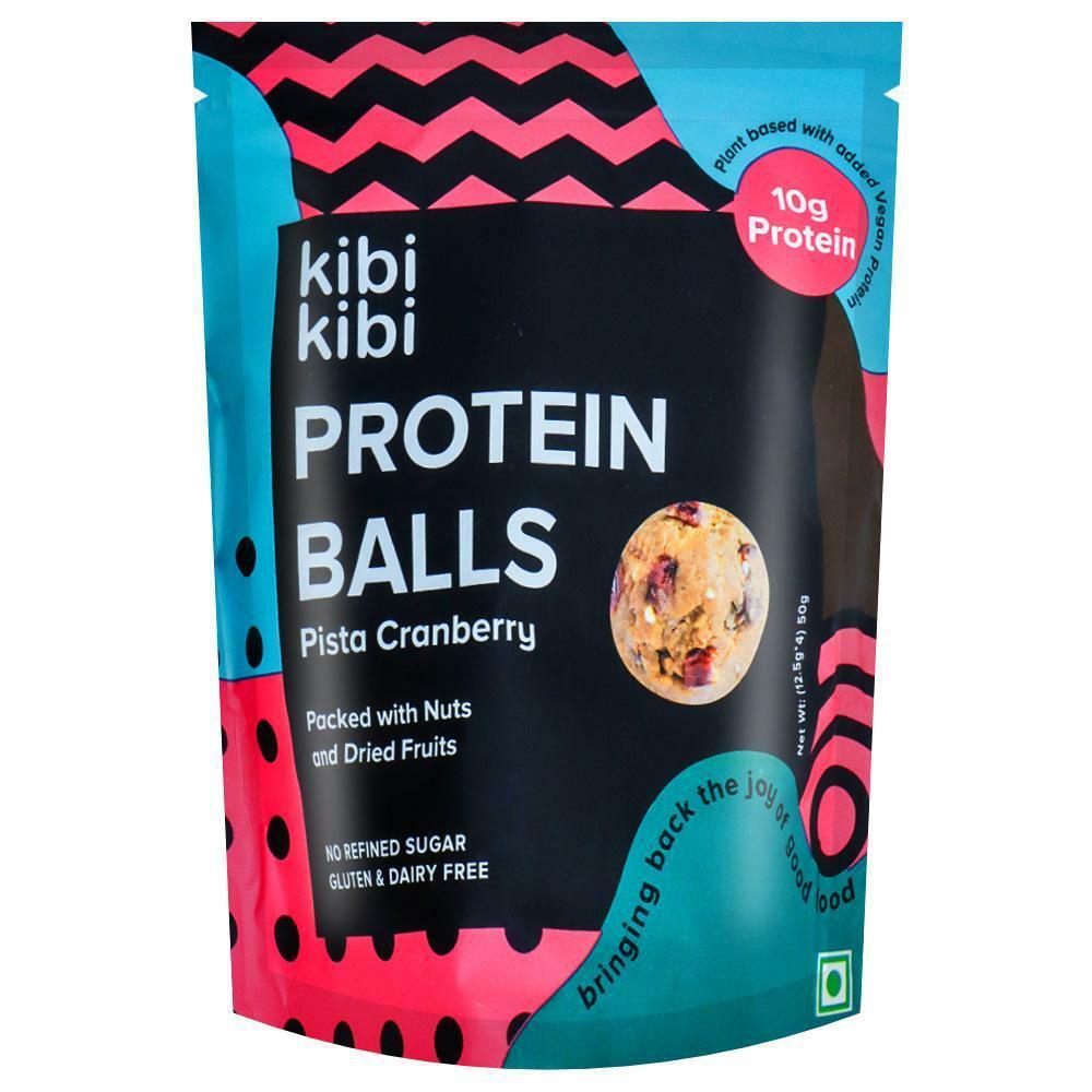 Kibi Kibi | Kibi Kibi Pista Cranberry Protein Balls 50 g