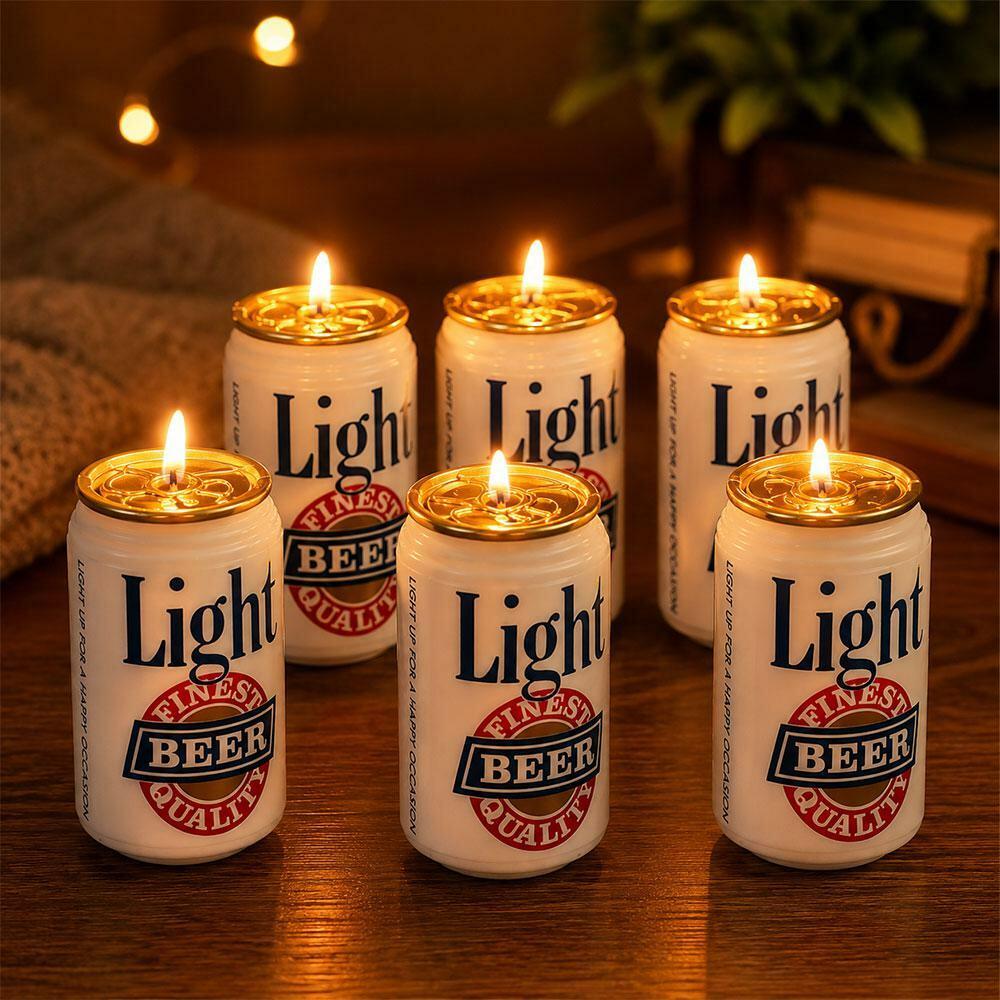 Wilton | Wilton Beer Can Shaped Candle Set (6 Pieces)