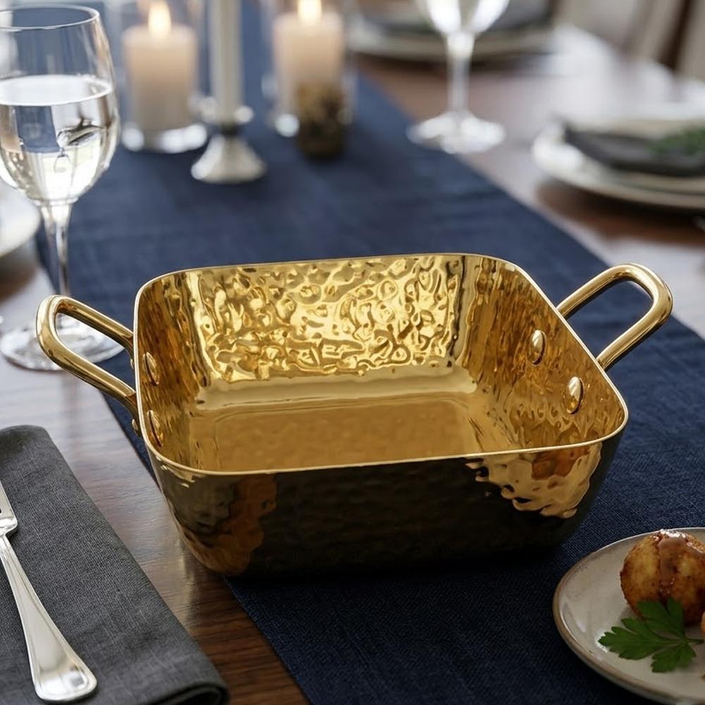 RAMSON | Ramson Stainless Steel PVD Hammer Square Deep Pan 550 ml (No. 2)