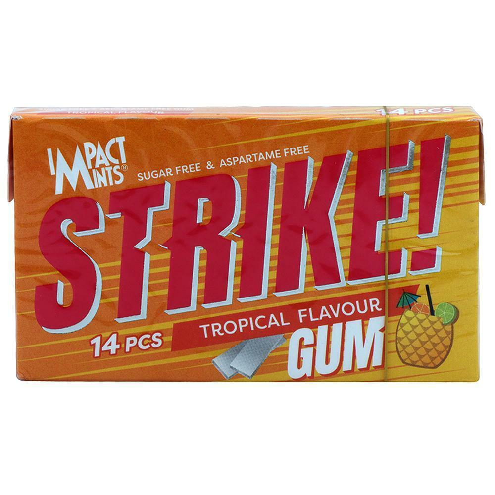 Impact Mints | Impact Mints Strike Sugar Free Tropical Fruit Chewing Gum 29 g