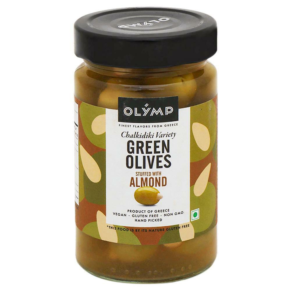 Olymp | Olymp Chalkidiki Green Olives Stuffed with Almond 320 g