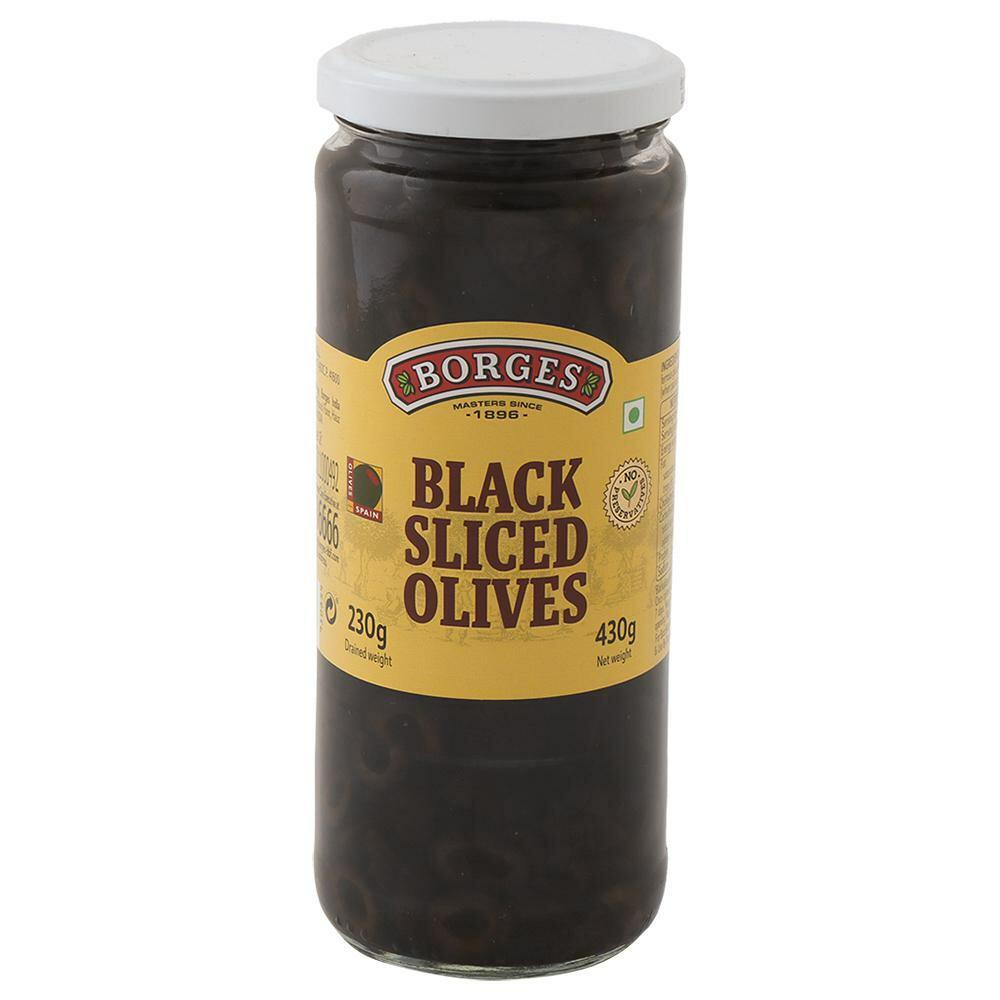Borges | Borges Black Sliced Olives 430 g