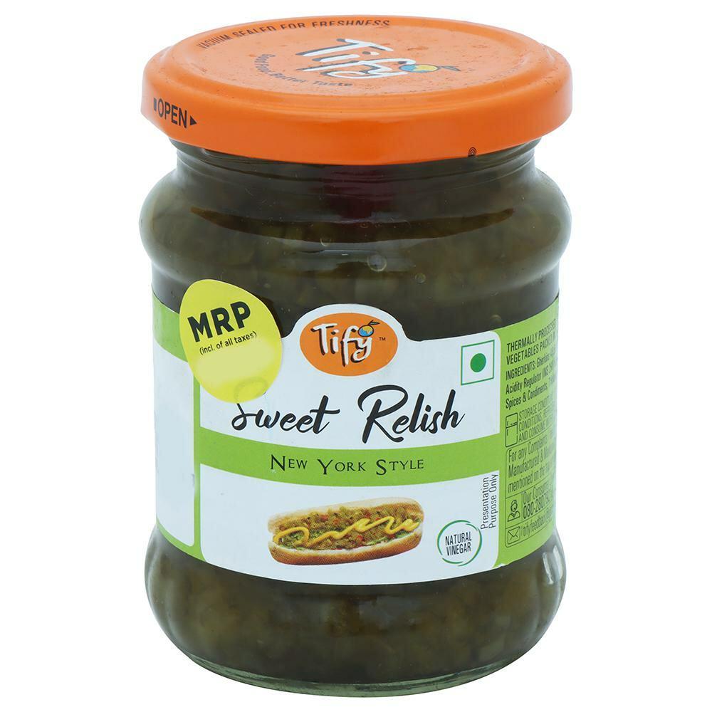 Tify | Tify New York Style Sweet Relish in Natural Vinegar 220 g