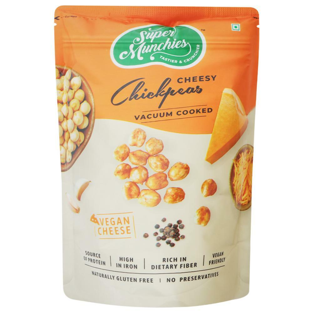 Super Munchies | Super Munchies Vacuum Cooked Cheesy Chick Peas 65 g