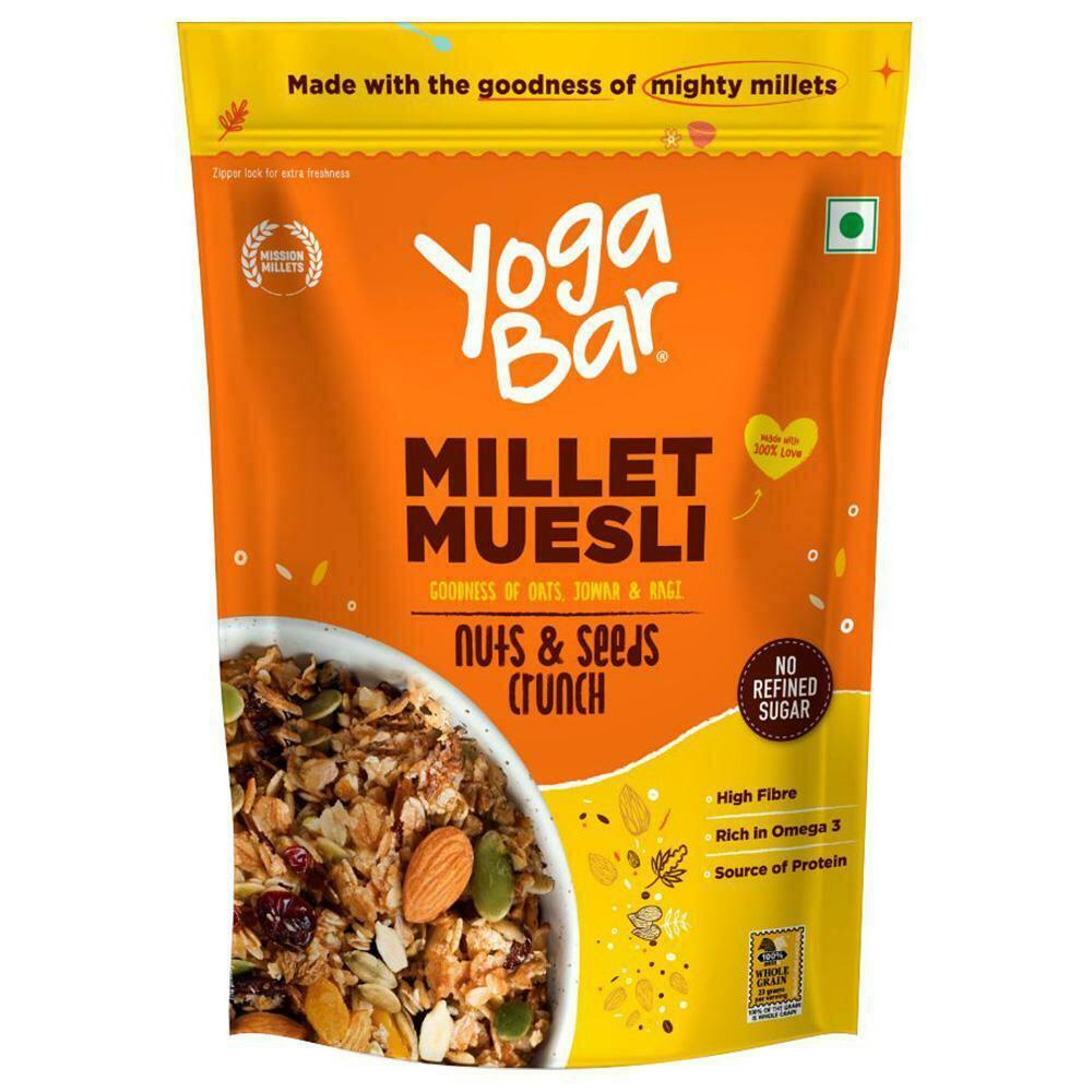 Yogabar | Yogabar Nuts & Seeds Crunch Millet Muesli 450 g