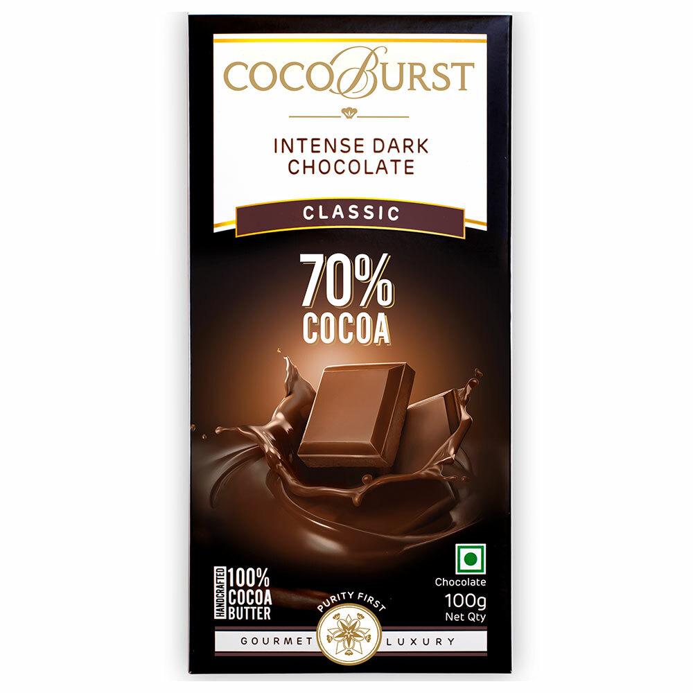 Cocoburst | Cocoburst Classic 70% Cocoa Intense Dark Chocolate 100 g
