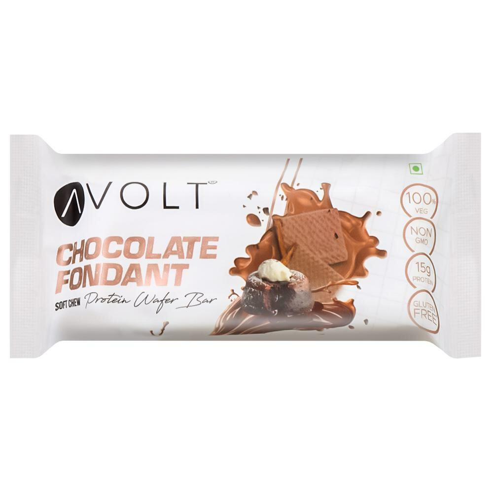 Avolt | Avolt Chocolate Fondant Soft Chew Protien Wafer Bar 50 g