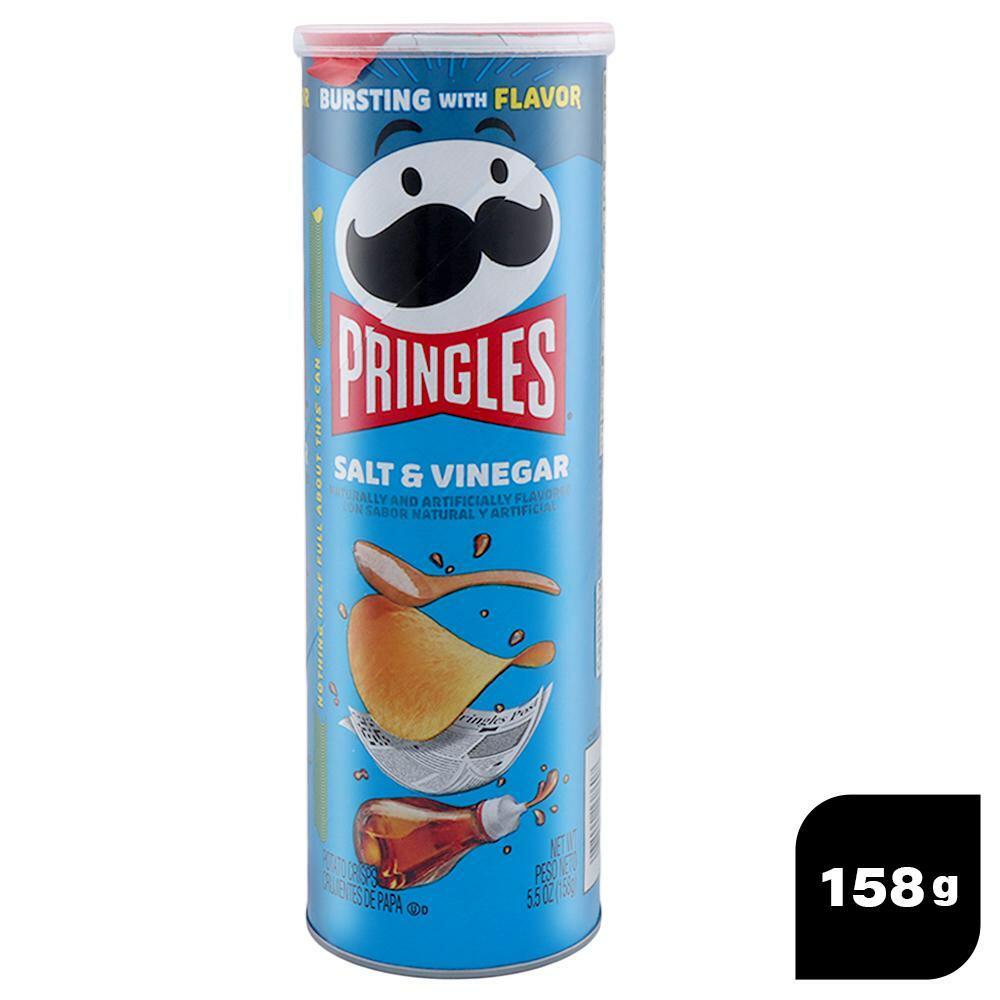 PRINGLES | Pringles Salt and Vinegar Potato Crisps 158 g