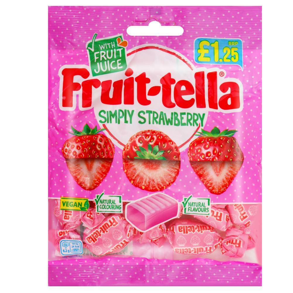 Fruit-Tella | Fruit-tella Simply Strawberry Chewy Sweets 135 g