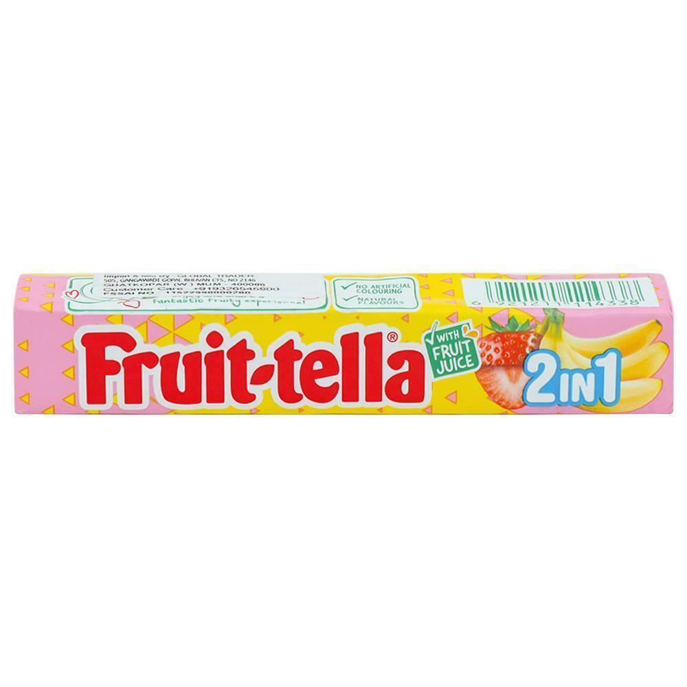 Fruit-Tella | Fruit-tella 2-in-1 Strawberry Banana Candy 32.4 g
