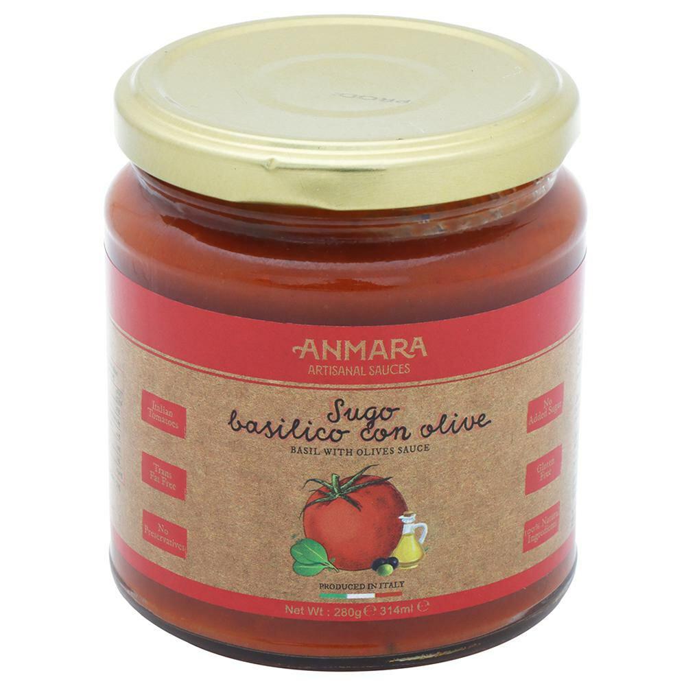 Anmara | Anmara Basilico con Olive Pasta Sauce 314 ml