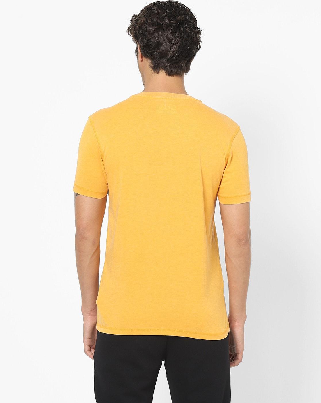 Textured Henley T-shirt