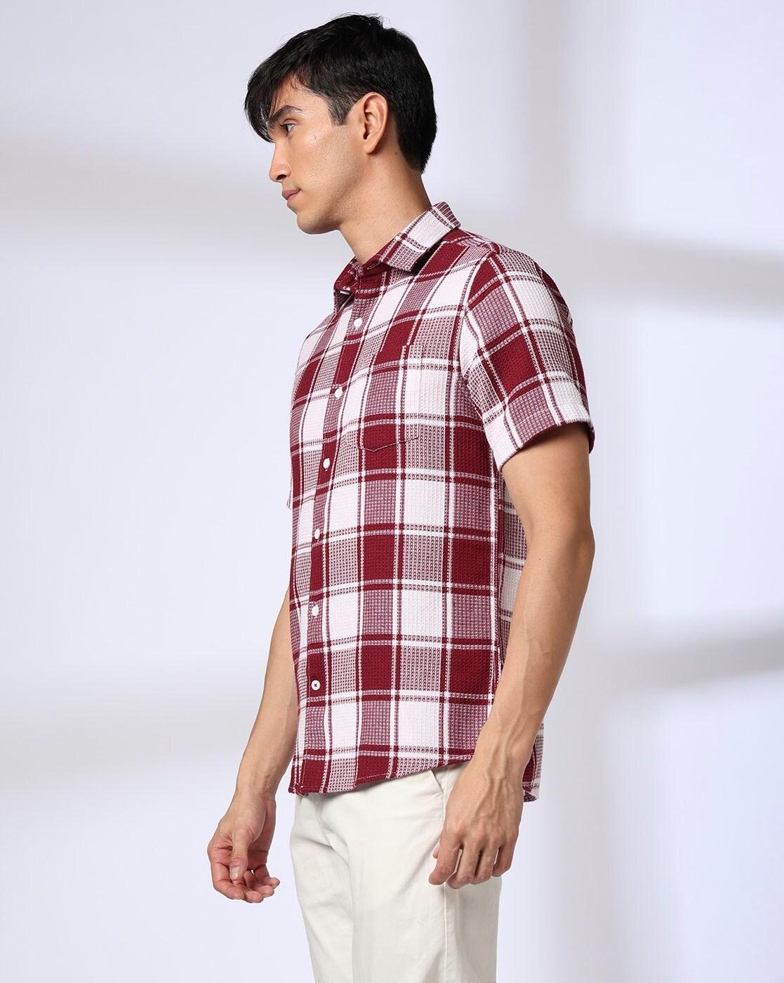 Men Checked Smart Fit Shirt