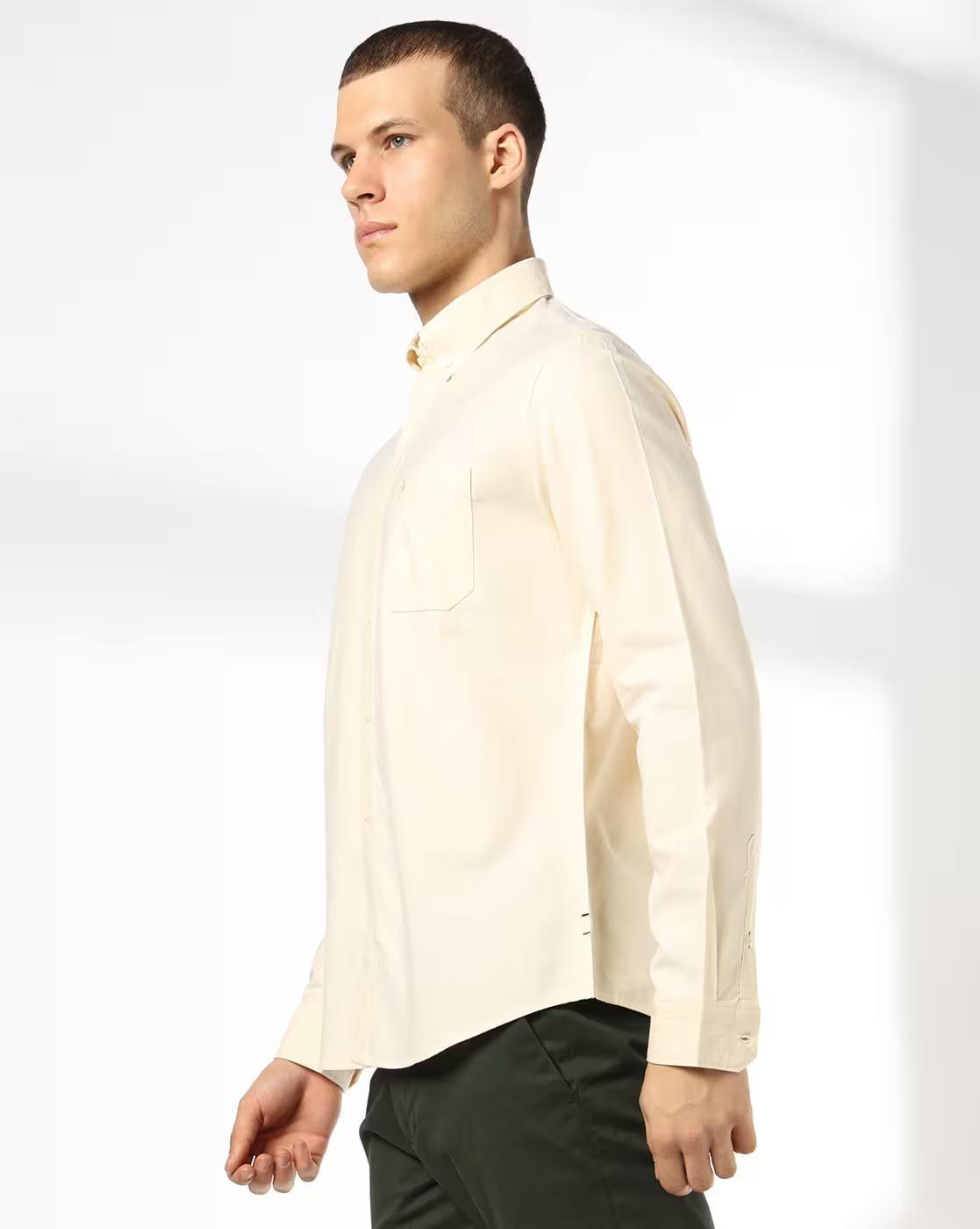 Men Regular Fit Shirt - Yellow