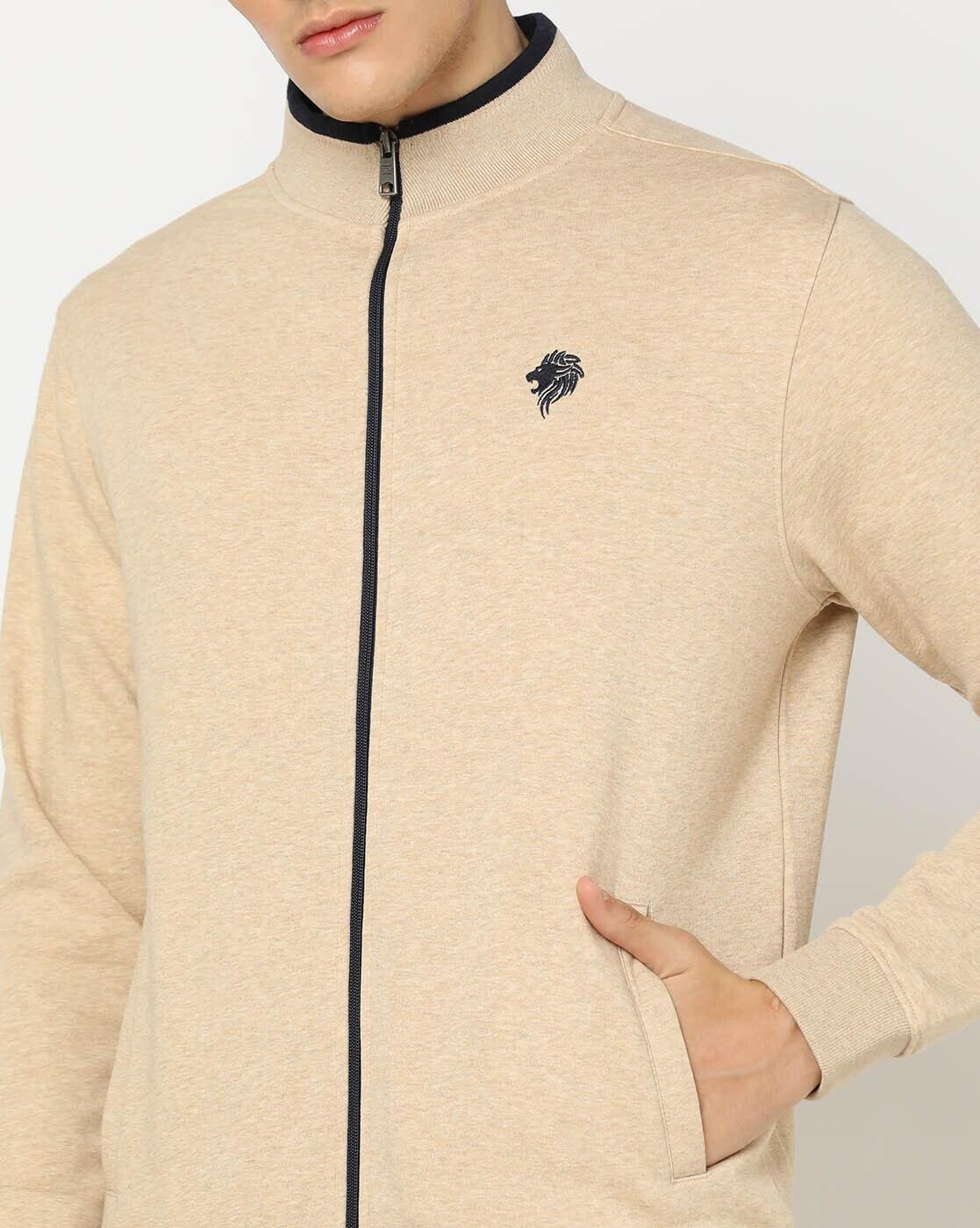 Zip-Front Regular Fit Sweatshirt