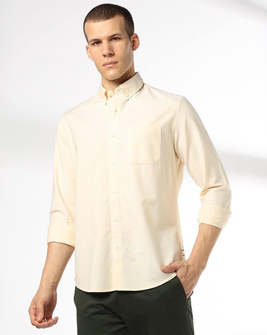 Men Regular Fit Shirt - Yellow