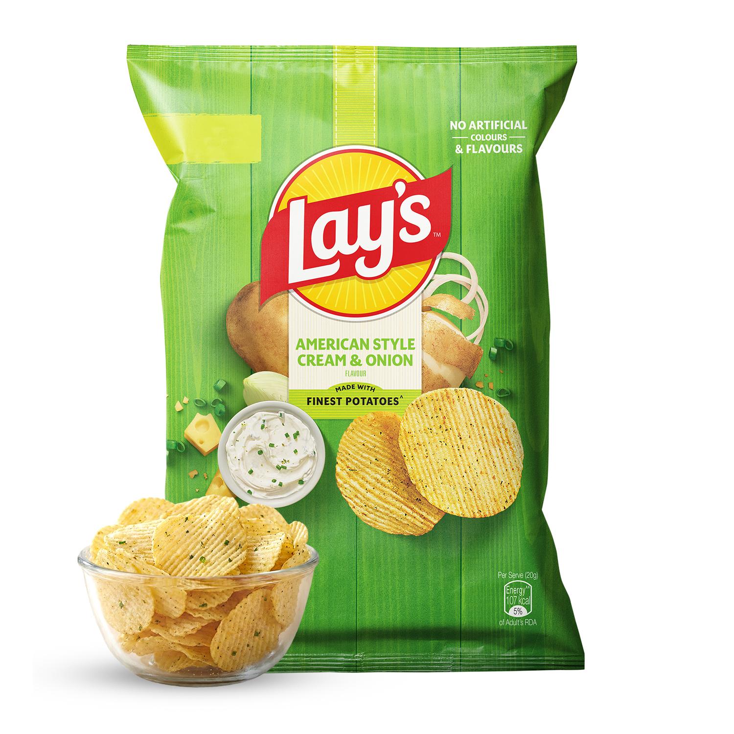 Lays | Lay's American Style Cream & Onion Potato Chips 58 g