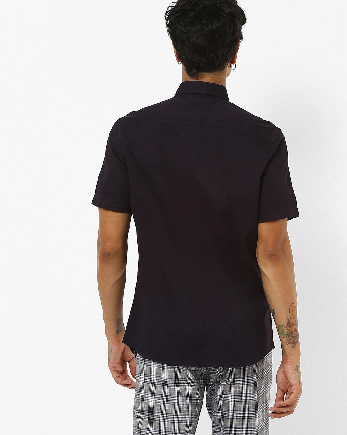 Cotton Shirt with Patch Pocket