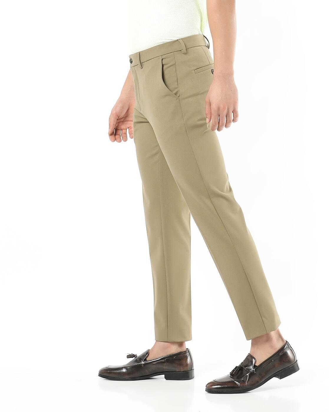SLIM FIT CAVALLRY TWILL TROUS, KHAKI, 30