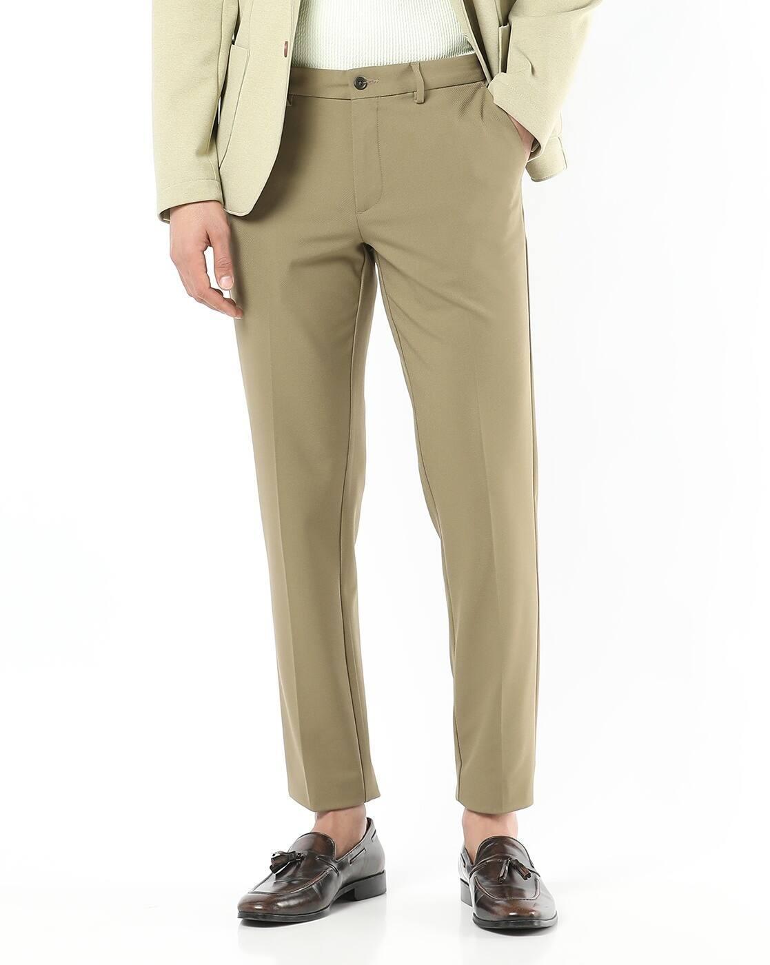SLIM FIT CAVALLRY TWILL TROUS, KHAKI, 30