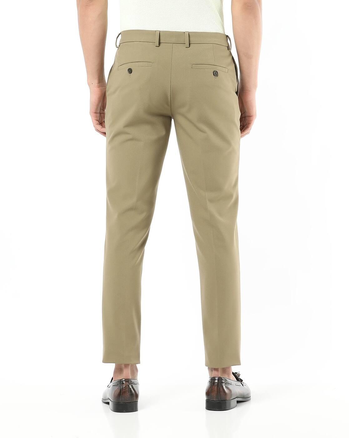 SLIM FIT CAVALLRY TWILL TROUS, KHAKI, 30