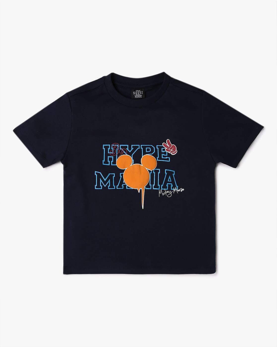 MICKEY HYPE MANIA T SHIRT, NAVY, 15-16Y