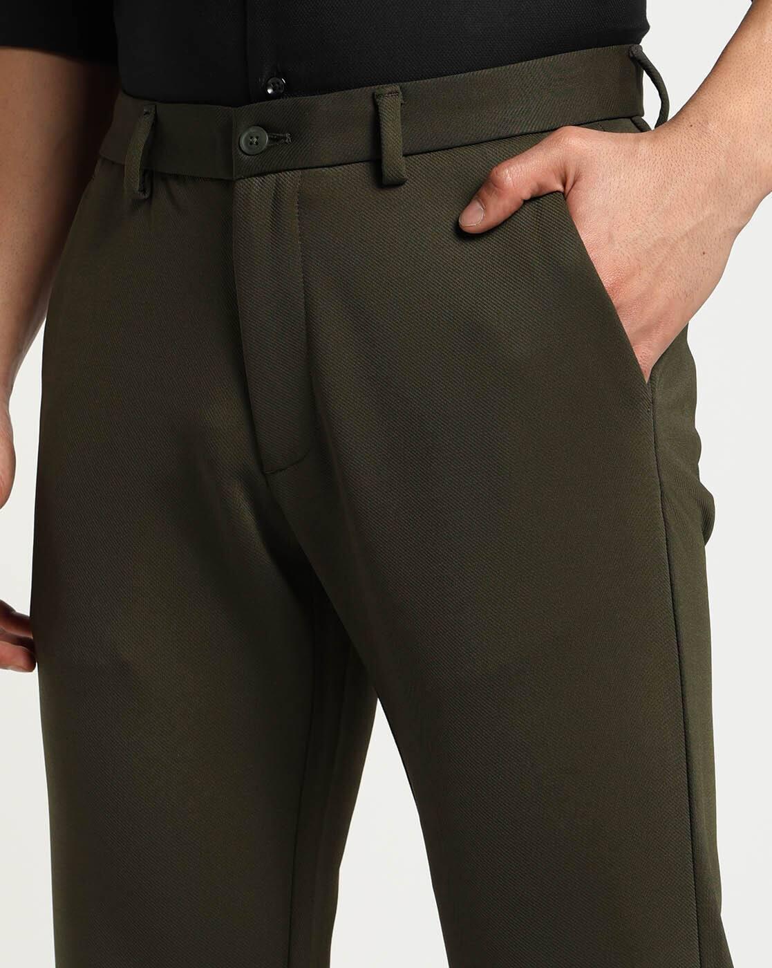 TWILL TEXTURED 4 WAY ST, OLIVE GREEN, 32