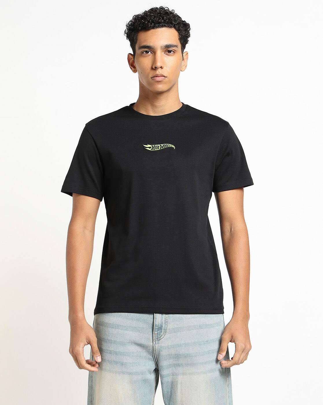 HOT WHEELS TSHIRT WITH B, JET BLACK, XXL