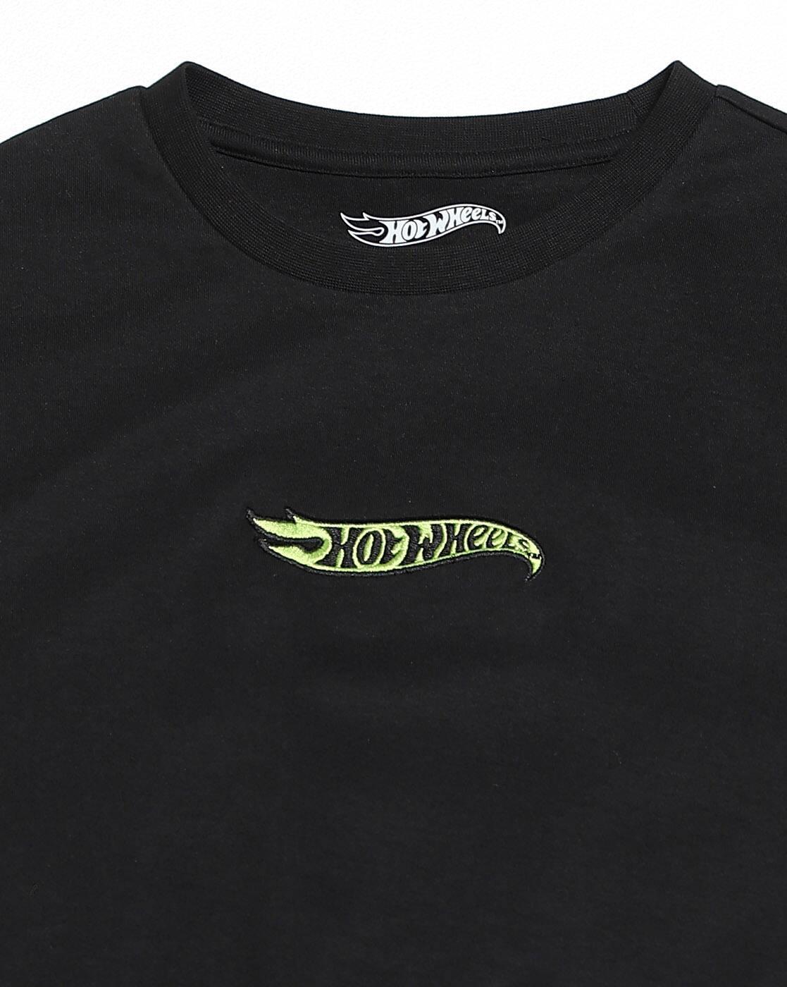 HOT WHEELS TSHIRT WITH B, JET BLACK, XXL