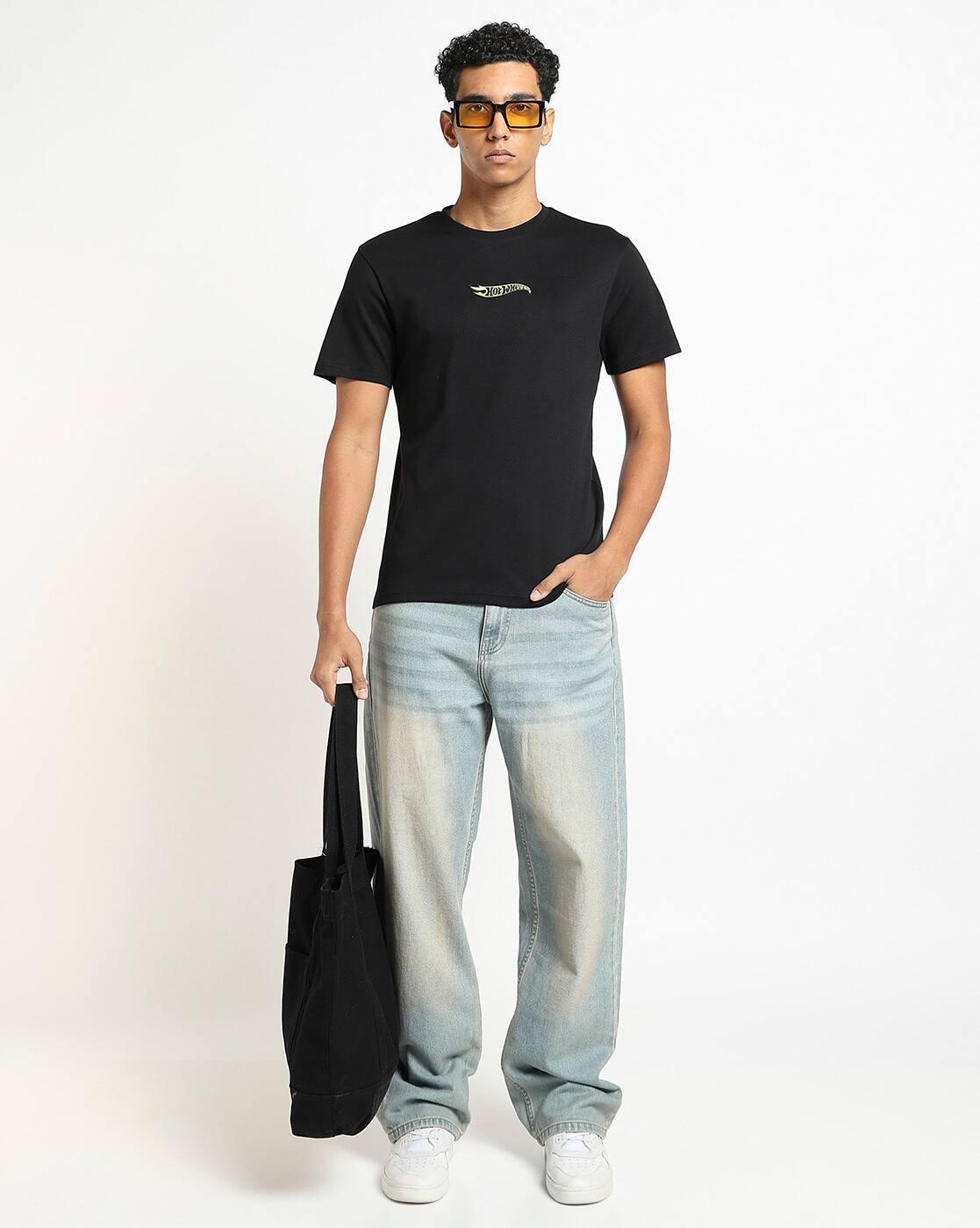 HOT WHEELS TSHIRT WITH B, JET BLACK, XXL