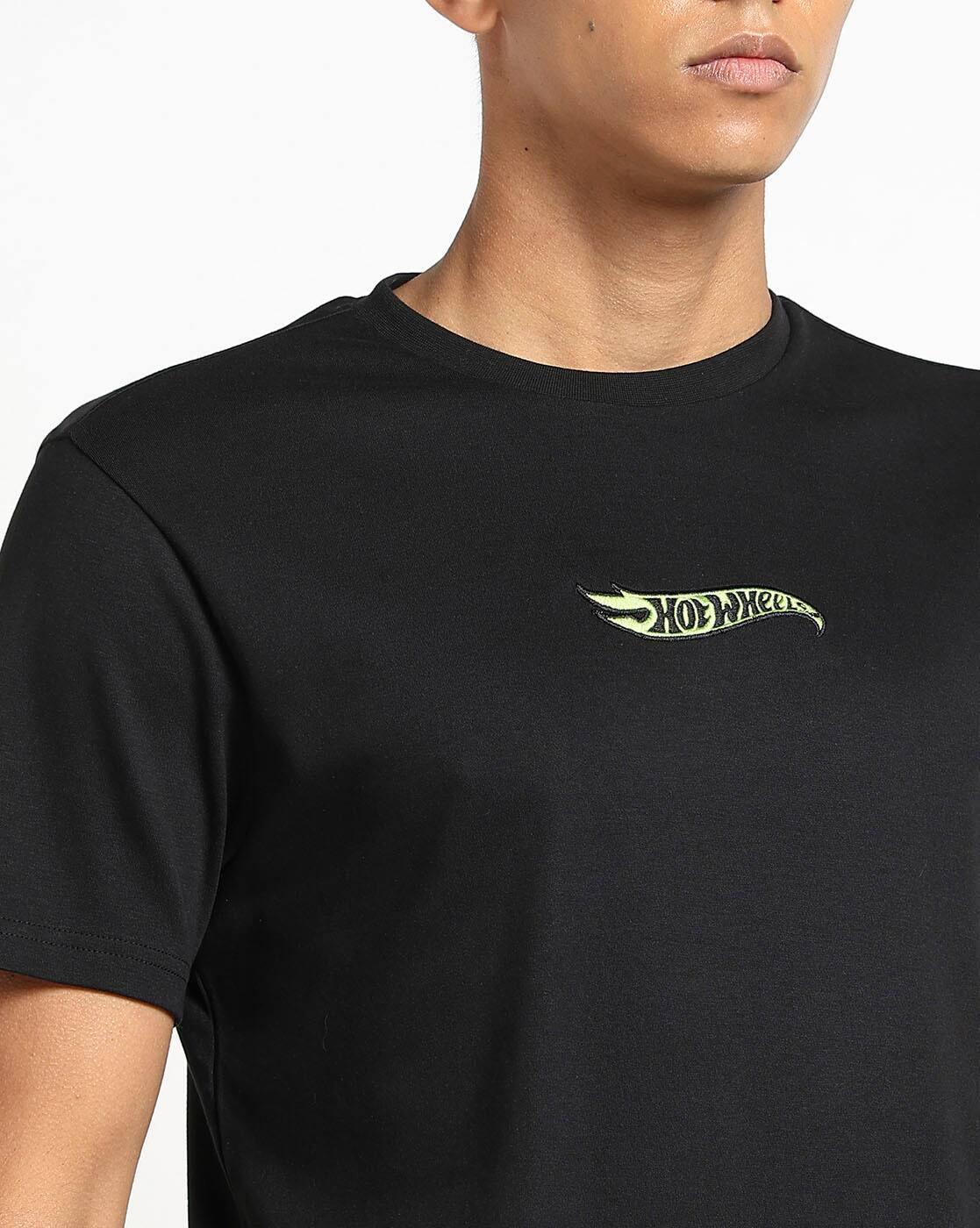 HOT WHEELS TSHIRT WITH B, JET BLACK, XXL